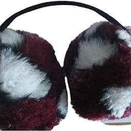 Adjustable Faux Fur Earmuffs - Soft Warm Ear Muffs for Winter - Unisex Kids & Adults - Red-image-85