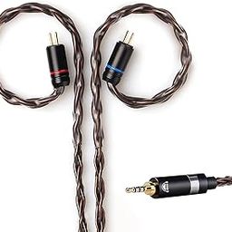 okcsc 0.75 2 Pin Cable,Upgraded Replacement Earphone Cable 8 Core Gold-Plated with 2.5 Plug Replacement Extension Cable for KZ AS10 ZS10 ZS6 ZSR ZSA ED16 ES4 ZST，TRN V10-88
