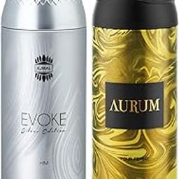 Ajmal EvokeSilverHim & Aurum Deodorants Gift For Men & Women (200 ml, Pack of 2)-28