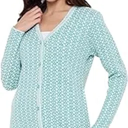 duke Acrylic Blend Stardust Women Full Sleeve Front Open Cardigan Sweater-picture-22
