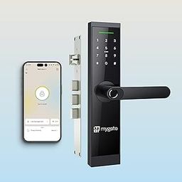 Mygate Smart Door Lock SR with 6 Unlock Methods | Fingerprint, OTP, PIN, RFID Card, Key & Mobile App Access | Unauthorized Freeze | 3 Deadbolts | Remote Unlocking via OTP| 3-Year Warranty by Mygate-image-44