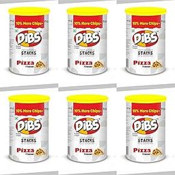 Dibs stacks (Pack of 6, 45 GM Each) Pizza Potato Crisps Chips On the Go Adventure, Crunchy Healthy and Tasty Chips, Snacks Chips-image-80