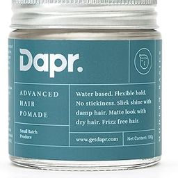 Dapr. Advanced Hair Pomade (100 grams) | Wet or Matte Look | Flexible hold | Water based | Made with Avocado oil & Aloe Vera Gel-27