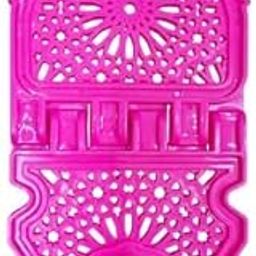 Plastic Holy Book Stand, Pink, 25.4 x 15 cm, Traditional Geometric Design, for Religious Texts (Rohan1st)-image-36