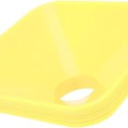 Training Cones, UV-Resistant 10 Pcs Set of Square Basketball Cones (Yellow)-picture-16