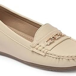 Women Comfortable and Stylish Flat Square Toe Slip On Fashion Loafer Shoes for Daily,Office, Casual and Formal Use-image-33
