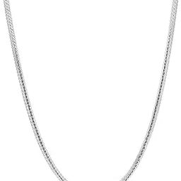 FASHIONS Silver Stainless Stee Durable Necklace Wheat Chain for Daily Casual & Party Look Stylish Non Tarnish Chain for Men & Boys (5mm+22 inchesh)-image-13