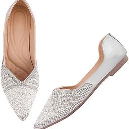 Alluring Fashion Stylish Casual Comfortable Sole Mojari Voguish Jutti Attractive Design For Womens & Girls-picture-34