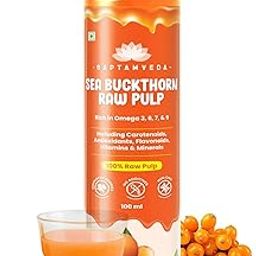 SAPTAMVEDA Sea Buckthorn Pulp 100ml – Himalayan Superfruit Juice for Glowing Skin, Strong Immunity, Natural Energy & Anti-Aging | Cold-Extracted, Rich in Omega & Vitamin C-29
