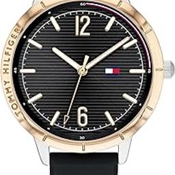 tommy hilfiger Quartz Black Dial Silicone Strap Watch for Women-picture-47
