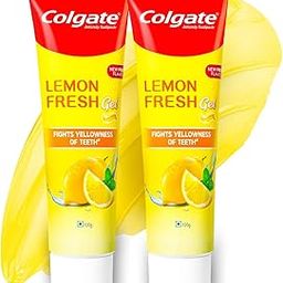 Colgate Lemon Fresh Gel Toothpaste, Fights Yellowness of Teeth, Freshens Breath, Anticavity Fluoride Toothpaste, Enamel-Safe (240gm)-30
