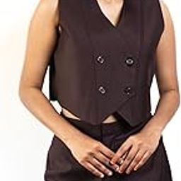 Maroon Waistcoat for Young Adults and Adults - Fabric, V-Neck, L, XL - Men's Modern Fit Vest-image-24