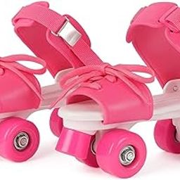 Whizzymart Adjustable Inline Roller Skates for Kids (Age 5-15 Years) | Stylish Skating Shoes with Front Brake | Outdoor Sports Skates for Boys & Girls-5