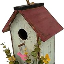 SECRET DESIRE Hanging Bird House Outside Garden Decoration for Patio Bird Lovers Gift Light Green|Home Improvement|Plumbing & Fixtures|Other Home Plumbing & Fixtures-image-50