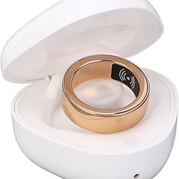 Smart Health Ring, Aluminum Alloy, ABS Electronic Components, HR214 Smart Ring Sleep Monitoring Step Counting IP68 Fitness Ring Gold (Size 22, 75mm-picture-23