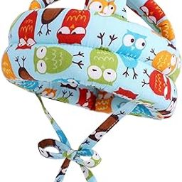 Liltoes Baby Head Protector For Safety Of Kids 6M To 3 Years|Baby Safety Helmet With Proper Air Ventilation & Corner Guard Protection (Owl Print Colour)|Multicolor|1 Count-picture-8