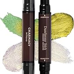 Charmacy Milano Zodiac Eyeshadow Stick - #906 Gemini, Dual-Ended, Highly Pigmented & Duochrome Eyeshadow, Enriched with Cacao Seed Butter, 1.8 Gms-1