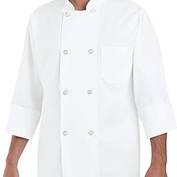 Men's Eight Pearl Button Chef Coat-7