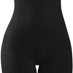 SHOPELLASeamless Shaping Under Dress Shorts | Lightweight & Stretchable Underwear Shapewear Shorties | Free Size | Fits Waist 30-38 Inch Black-image-17