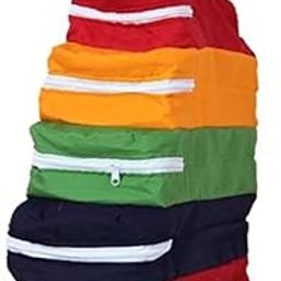 ANAZONKART(TM) Cotton Parachute Hanging Shoe Cover Travelling Shoe Storage Footwear Organiser (Can Keep Upto 5 Pair), Multi Color-image-56