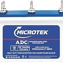 Microtek Dura Long M1502424JT | 150Ah Jumbo Tubular Inverter Battery with Advanced Dura Core Technology for Longer Battery Life with 48 Months of Warranty Suitable for Home, Office & Shops-20