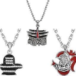 Religious Damru Trishul Shiv ji Bholenath Mahadev Mahakal Shiv Shankar Pendant Locket for Men and Women-image-77