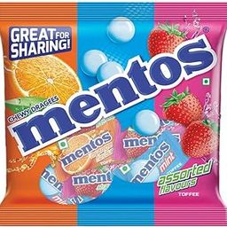 Mentos, Rainbow Assorted, Chewy Dragees Pouch, 108g, (40pc x 2.7 Grams Each)-image-60