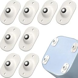 BESTAQUA Self Adhesive 8 PCS Mini Swivel Casters Wheels -360 Degree Rotation Pulley Universal Bottom Wheels for Furniture Various Storage Boxes-picture-31