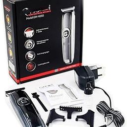 Gm-6050 Professional Men Hair Trimmer, Hair Clipper, High Performance T-Blade, Chargeable Machine Trimmer, Black-29