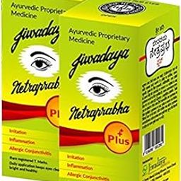 Jiwadaya Healthcare Pvt. Ltd. Netraprabha Plus Ayurvedic Herbal Eye Drops for Dry Eyes, Conjunctivitis, Swelling, Irritation, Tearing, Refreshing, Strained Eyes etc - 10ml - Pack of 2-image-87