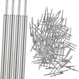 Jazzy Pearls 400 Pieces Skirting Thread Seamless Nails Double Head for Chairs Wood Veneer|1 Push Down Dispenser|Screws & Bolts| Home Improvement-picture-40