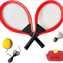 Toujoo 2-in-1 Tennis and Badminton Set Dual Game Fun for, Rich Sports Equipment, Indoor Outdoor Play, Multiplayer Racket Set, Everyday Games for Kids Age 3,4,5,6,7,8,9-33