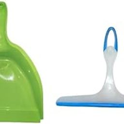 Dustpan and Kitchen Wiper Combo Set – Durable Plastic Dustpan with Comfortable Grip & Multipurpose Wiper for Kitchen Slab, Glass, and Floor Cleaning-image-25