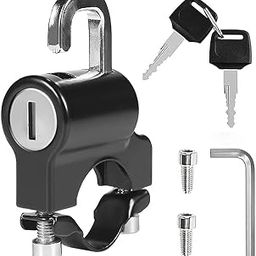 VENDIFY Motorcycle Helmet Anti-Theft, Motorbike and Bicycle Safety Lock with Two Keys, Handlebar Mounting Tamper-Proof Helmet Security Lock, Motorcycle Accessories (Pack of 1)-image-20