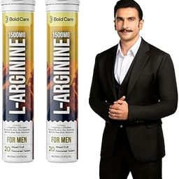 Bold Care L-Arginine & L-Citrulline Effervescent Tablets (Pack of 2 (40 Tablets)) 1500 mg with Brahmi, Shatavari, Beet Root for Natural Performance Support | FSSAI Compliant |-11