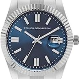 French Connection Stainless Steel Spring-Summer 2023 Analog Dark Blue Dial Men's Watch-Fcp41Um-picture-28