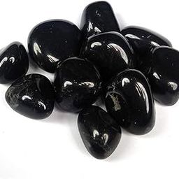Reiki Crystal Products Natural Black Obsidian Tumble Stone Raw Rough Stone Tumbled Pack of 100 Gram-image-40
