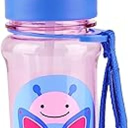 Skip Hop Toddler Sippy Cup with Straw, Zoo Straw Bottle with Tritan Renew, 12 oz. Butterfly-image-80