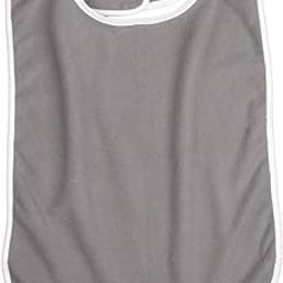 THE STYLE SUTRA® Elderly Bib with Adjustable Strap Washable Dining Bib for Women Men Mealtime Gray-picture-32