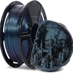 Flashforge 1.75mm PLA Filament, 1kg (2.2lbs), Dimensional Accuracy +/- 0.02mm, Easy to Use, Fits Most FDM 3D Printers, High-Speed Burnt Titanium-image-64