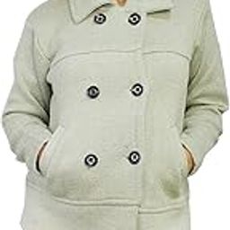 Women Woollen Short Buttoned Sweater Coat Cardigan-image-91