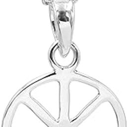 Peace Sign Pendant Necklace for Women and Girls Solid 925 Sterling Silver Charm Necklaces Christmas Gifts Pendant-image-35