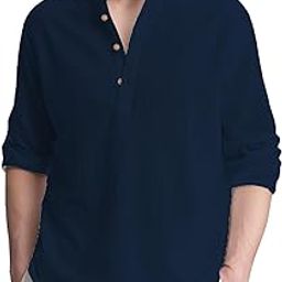 Men Cotton Blend Slim Fit Full Sleeve Short Kurta | Super Soft Stylish Kurta for Any Occasions. (KBTNBTN35)-image-59
