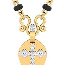 14KT Yellow Gold and Diamond Mangalsutra for Women-image-59
