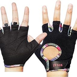 19.ten Faux Leather 19Ten Curvy From Sree Gloves For Women Wash And Dry Weightlifting Gym Fitness Workout Exercise Yoga Training Accessories Gear (Medium (7-7.5 Inch), Women Rainbow)-26