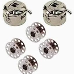 Original Bobbin Case 2 and Bobbins 4 for Singer/Usha/Vidya/Brother and Other Sewing Machines (Steel) - Combo - Non-Electronic Sewing Machine..-image-9