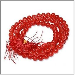 Ramneek Jewels Carnelian Crystal Japa Mala 108 + 1 Beads (7 MM)-image-23