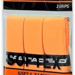 HEAD Softex Badminton Over Grip, Colour - Orange, (Pack of 3)-picture-16