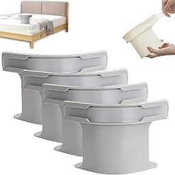 LAIKAIEU Bed Sheet Holder Set with Lock Strips, Heavy Duty Bed Sheet Fasteners, Non-Slip Lock Sheet Clips Mattress, Blankets, Bedding (Grey-4pcs)-15
