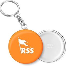 RSS I Rashtriya Swayamsevak Sangh I Key Chain (Plastic, Multicolor, 44mm)-18